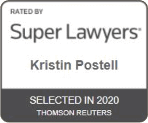 Rated By Super Lawyers Kristin Postell | Selected in 2020 Thomson Reuters
