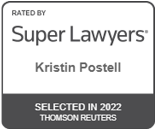 Rated By Super Lawyers Kristin Postell | Selected in 2022 Thomson Reuters